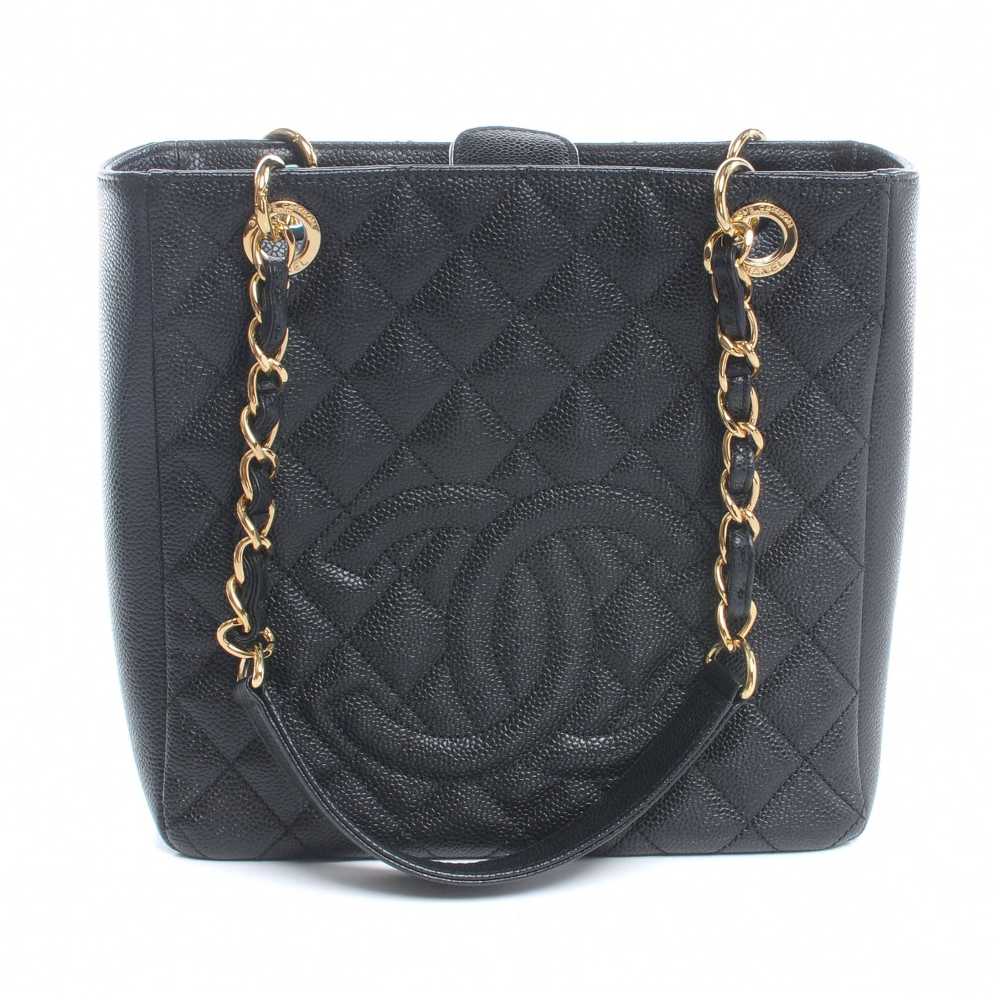 Caviar Petit Shopping Tote PST Black