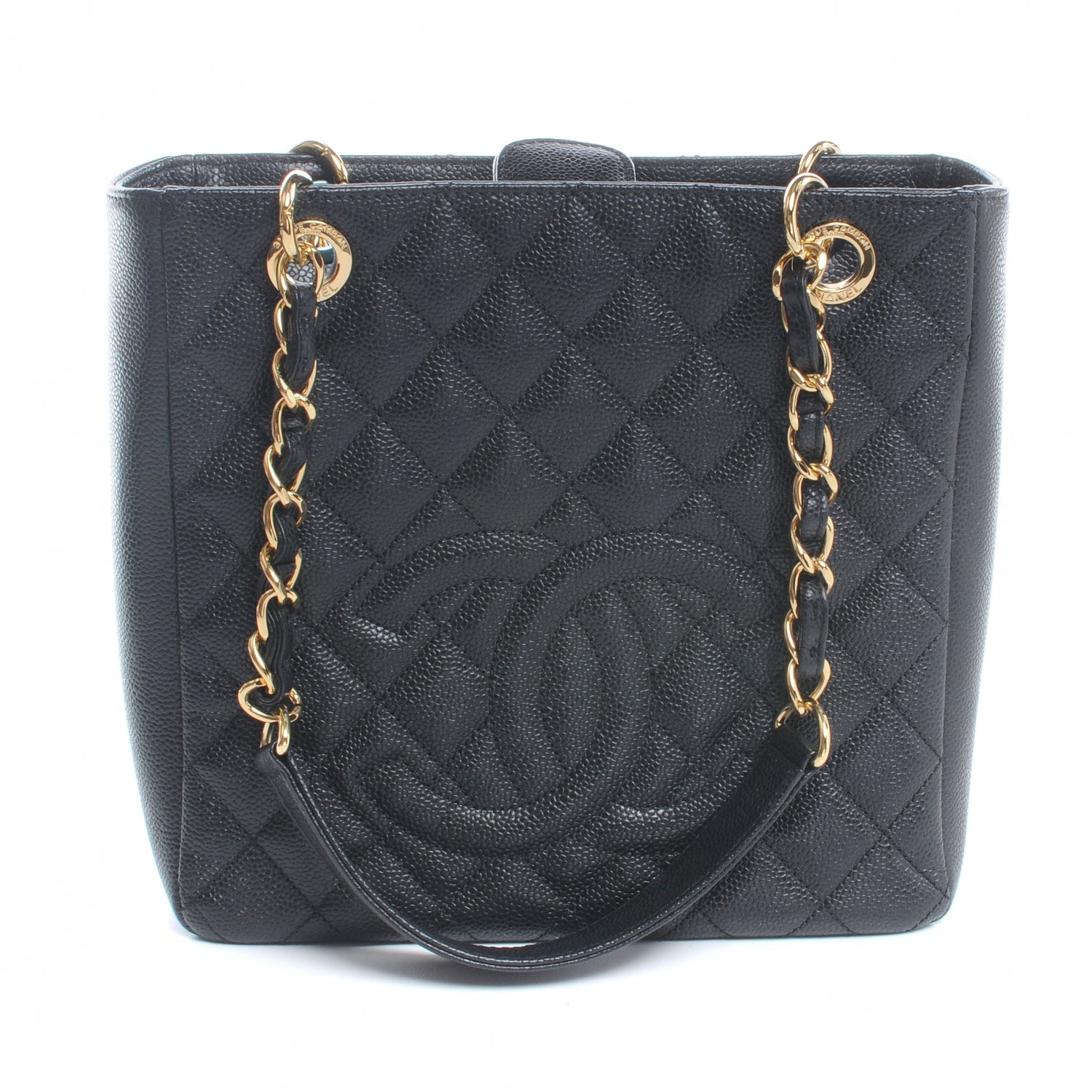 Chanel Caviar Petit Shopping Tote PST Black 1 of 9