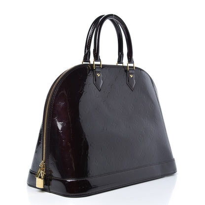 Louis Vuitton Vernis Alma MM Amarante 3 of 9