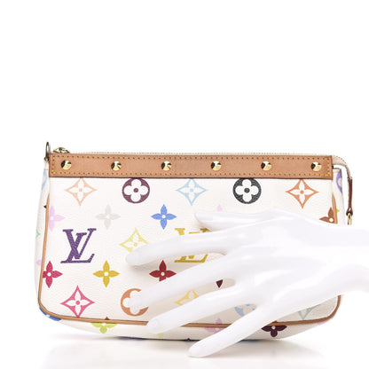 Louis Vuitton Monogram Multicolor Pochette Accessories White 2 of 13