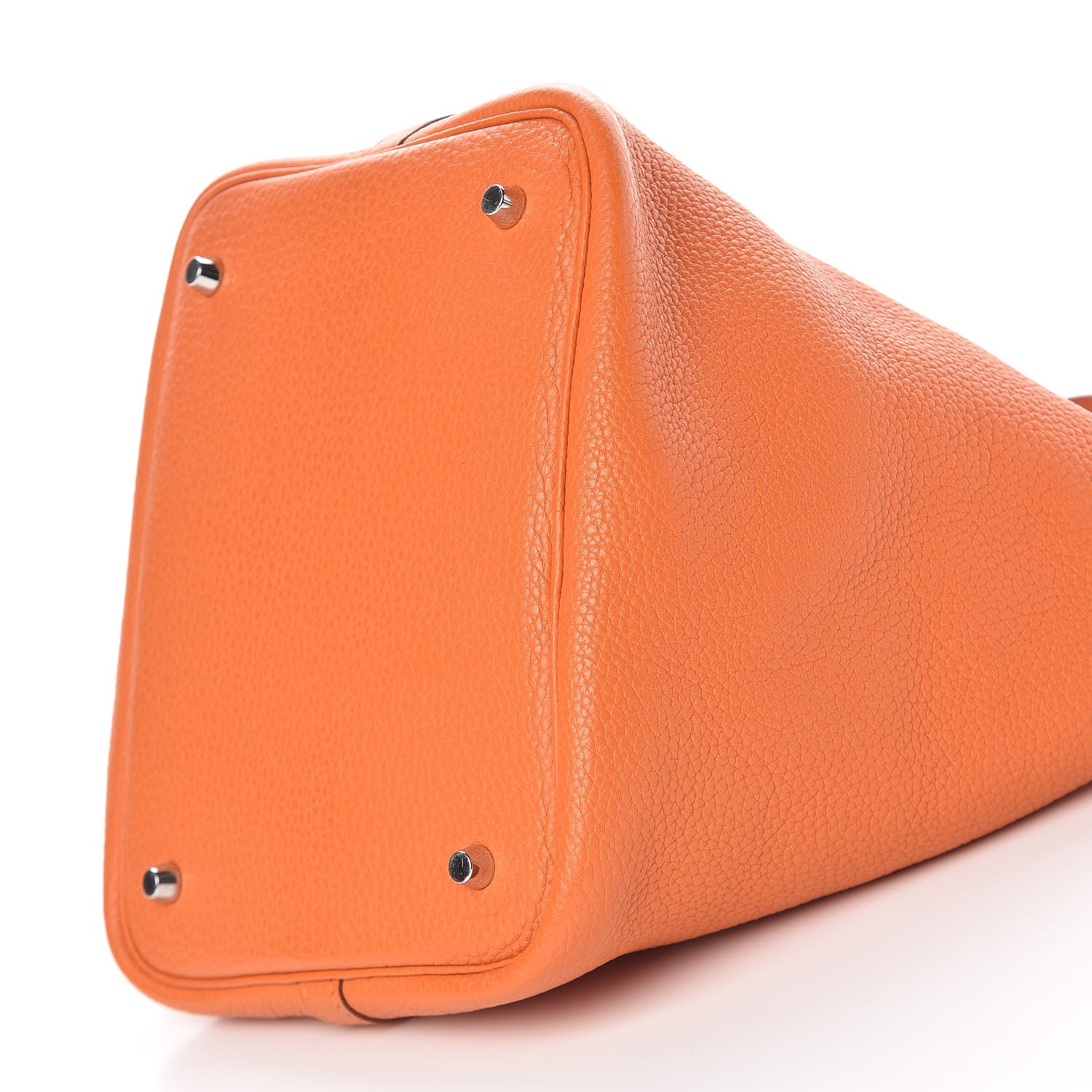 Hermes Taurillon Clemence Picotin Lock 22 MM Orange 10 of 10