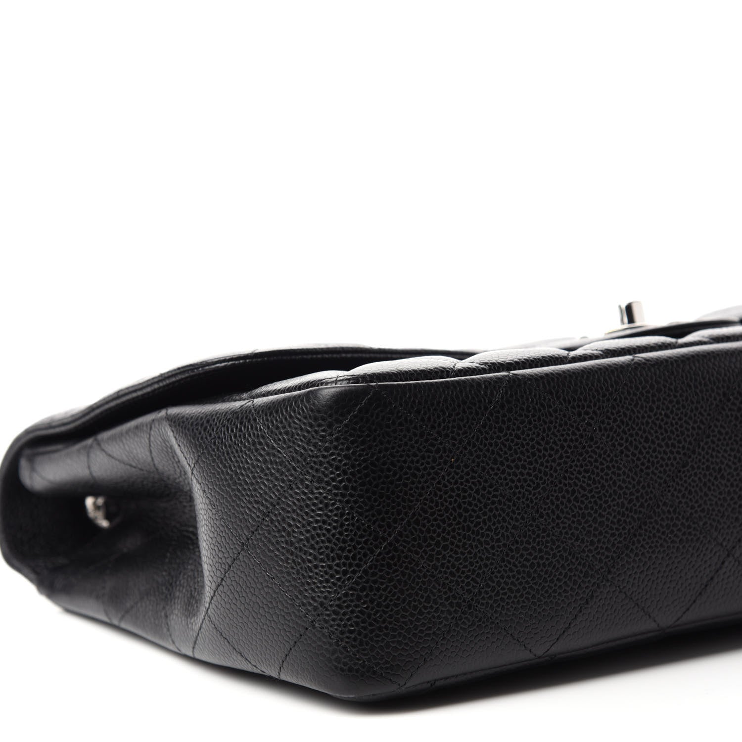 Chanel Caviar Quilted Jumbo Single Flap Black 6 of 11