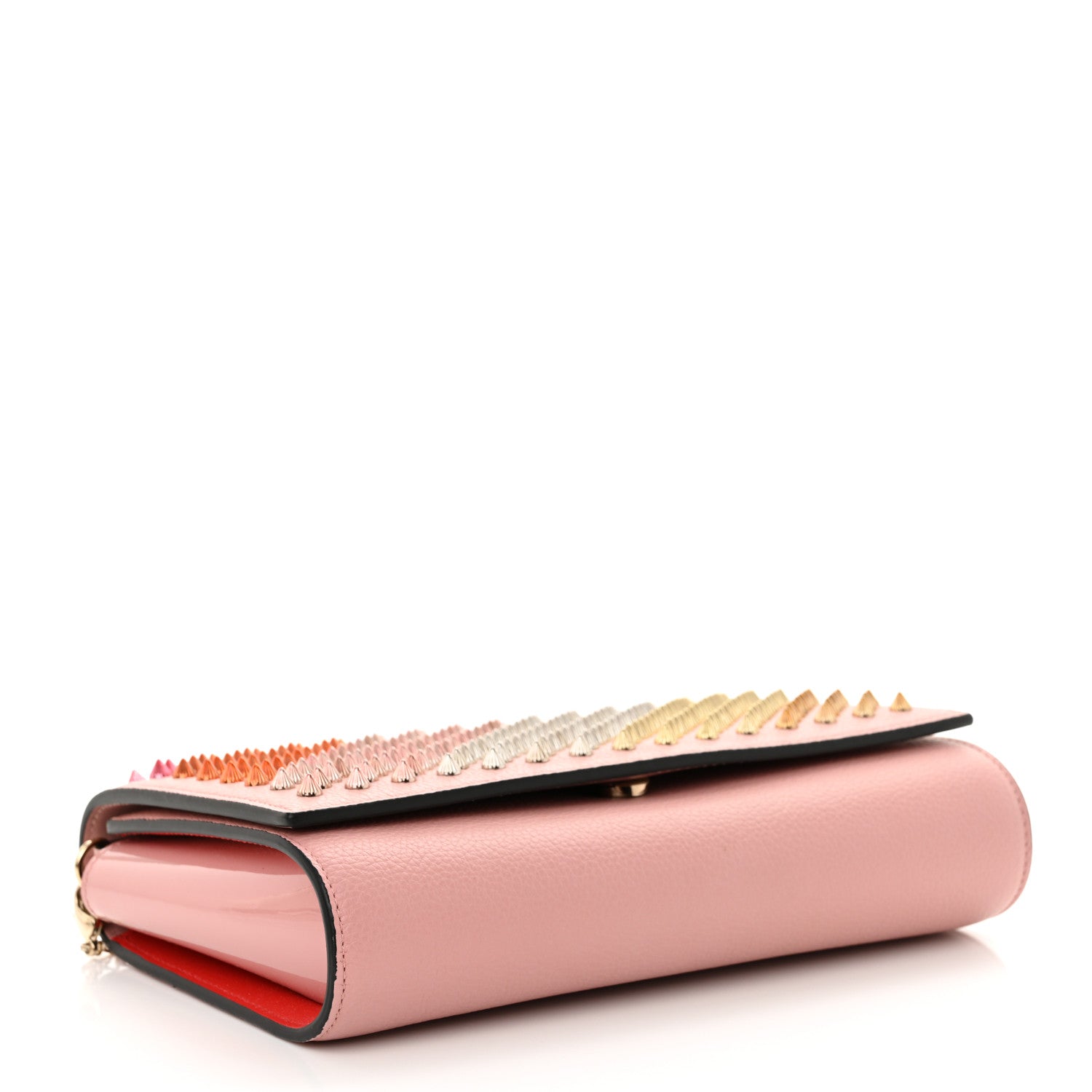 Christian Louboutin Calfskin Spikes Multimetal Paloma Clutch Voile 4 of 12