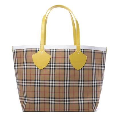 Burberry Vintage Check Large The Giant Reversible Tote Yellow 1 of 15