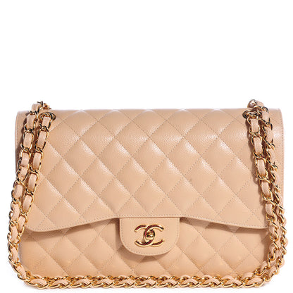 Chanel Caviar Jumbo Double Flap Beige Clair 1 of 9