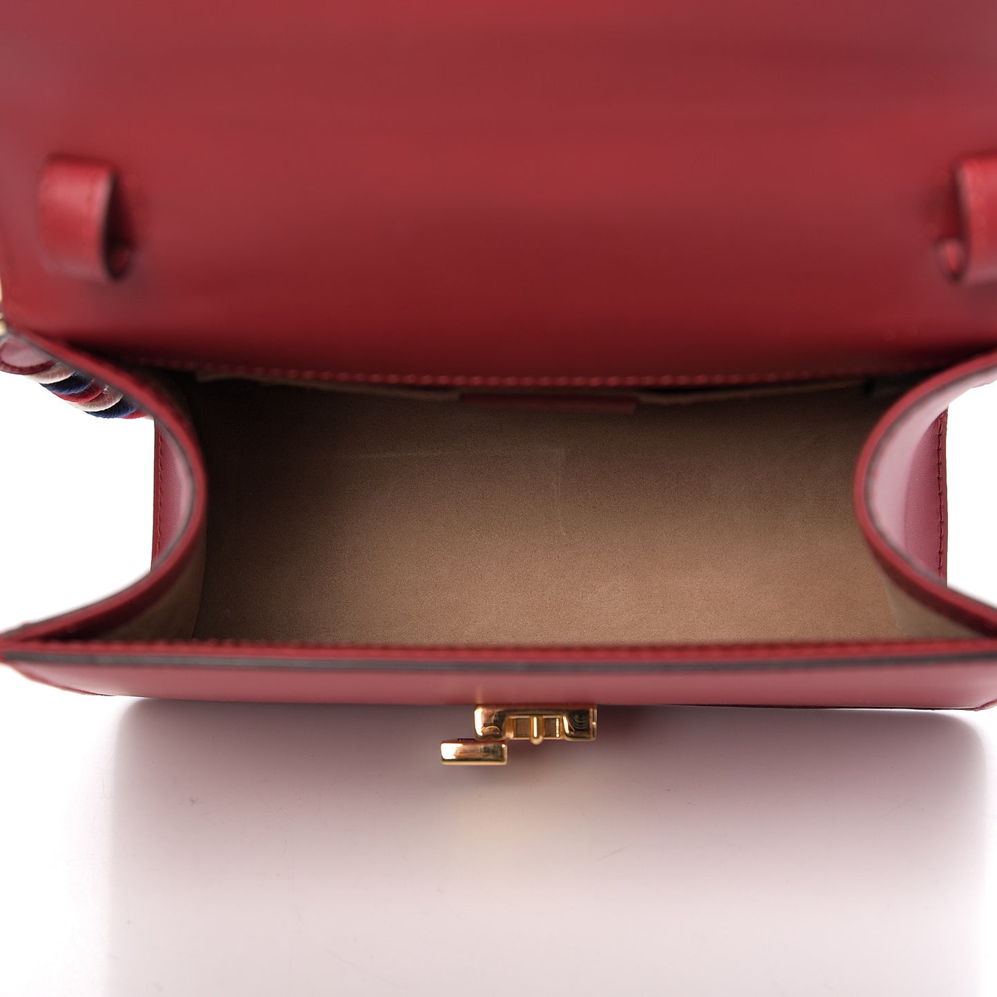Calfskin Mini Sylvie Top Handle Bag Hibiscus Red