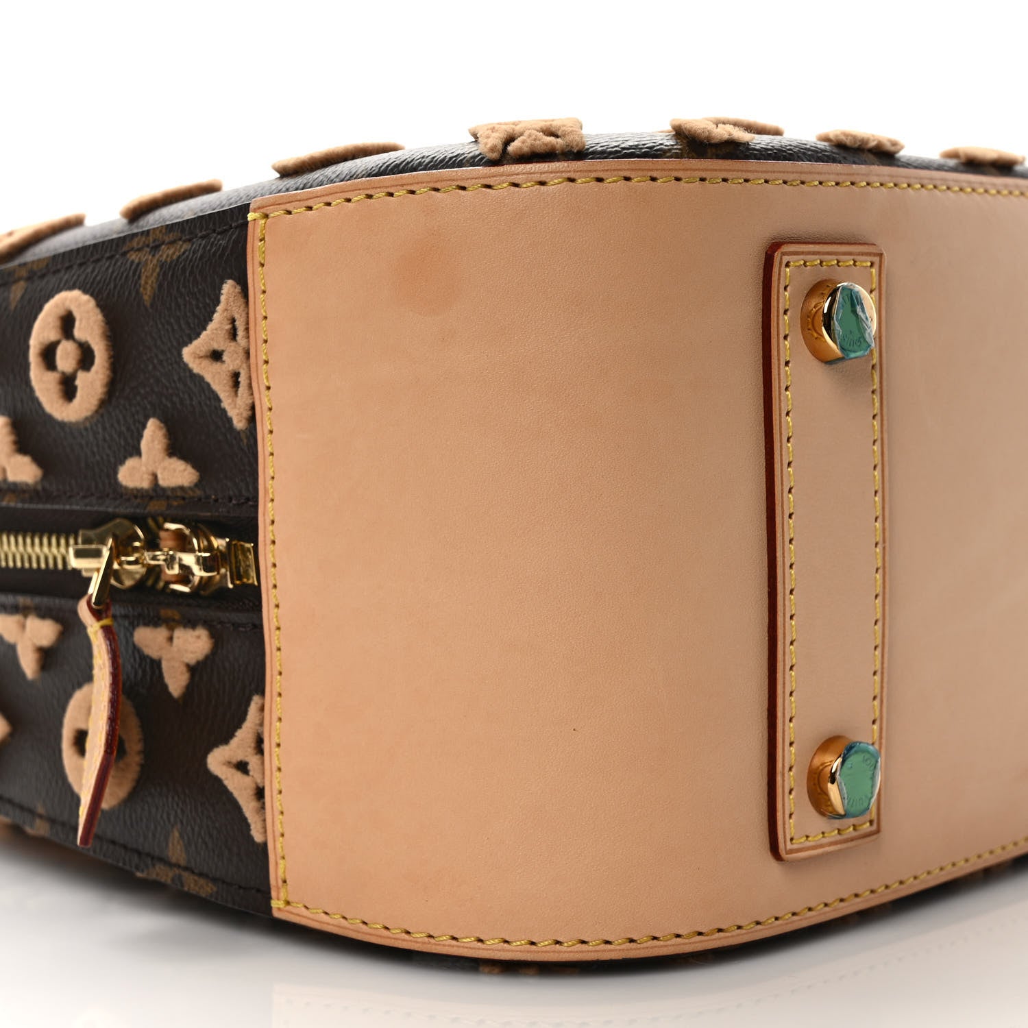 Louis Vuitton Monogram Tuffetage Deauville Cube Caramel 7 of 9