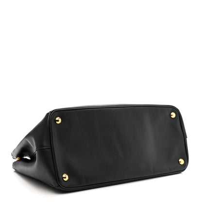 Prada Saffiano Lux Medium Double Zip Black 4 of 13