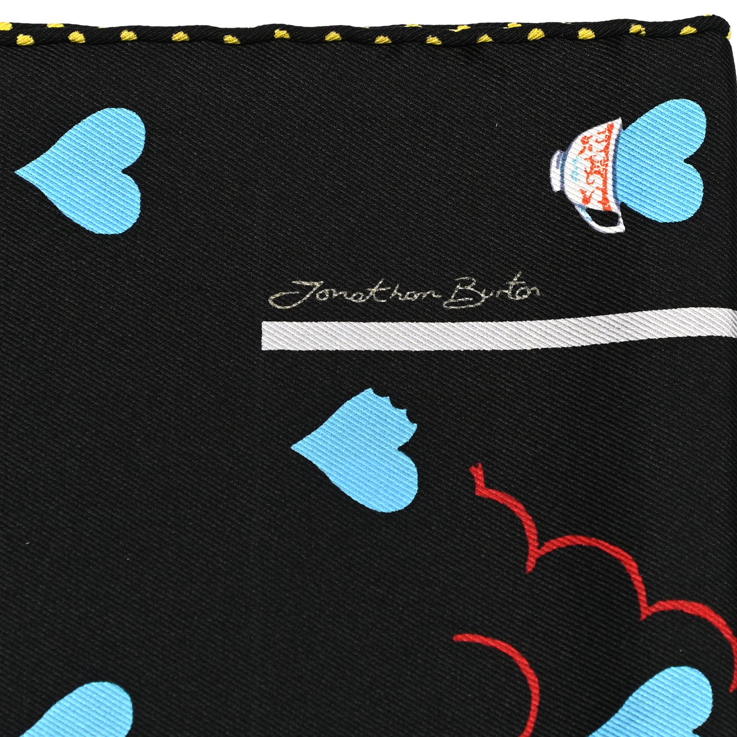 Silk Tea Time Scarf 70 Black