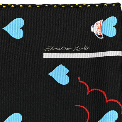 Hermes Silk Tea Time Scarf 70 Black 6 of 6