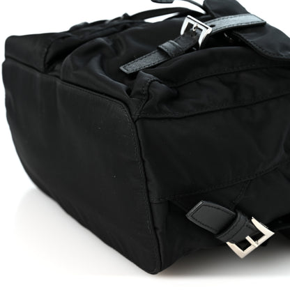 Prada Re-Nylon Vela Saffiano Small Backpack Black 9 of 9