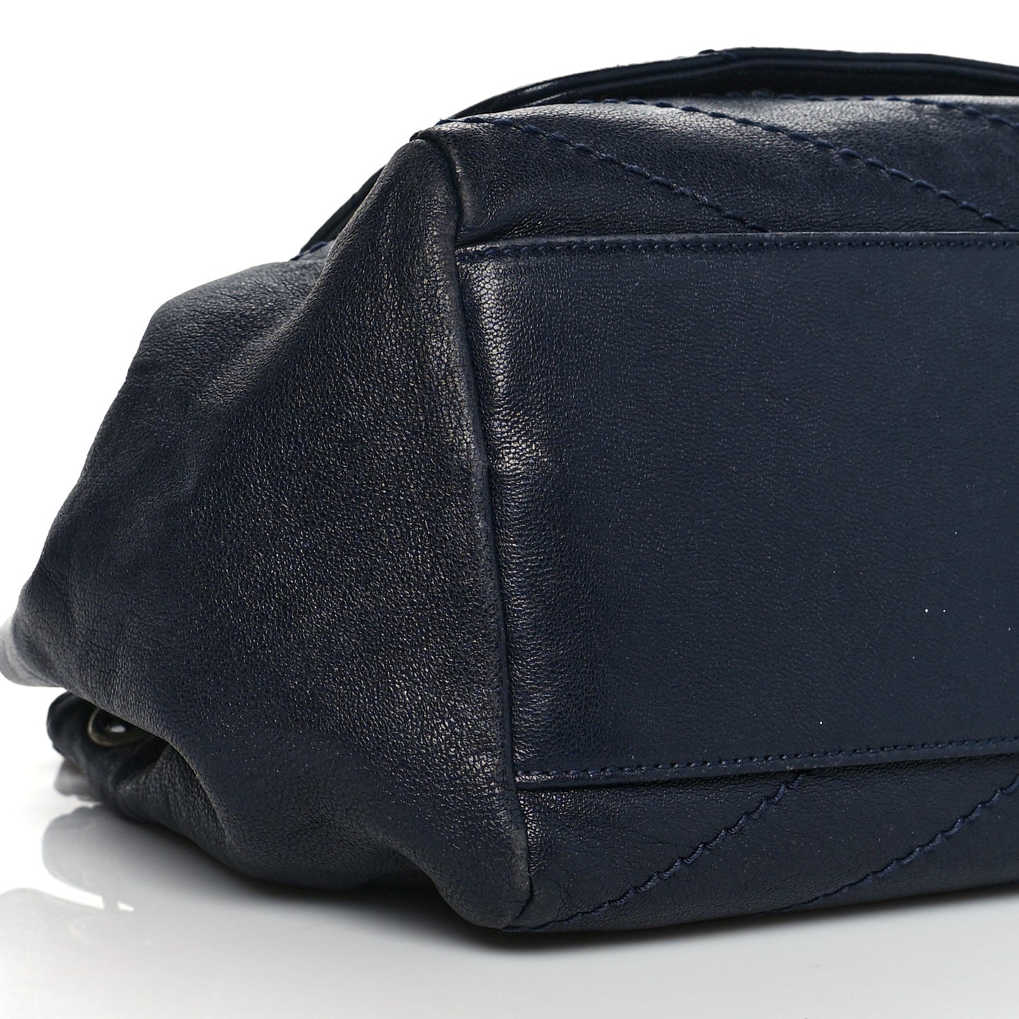Vintage Lambskin Chevron Monogram Small Nolita Blue