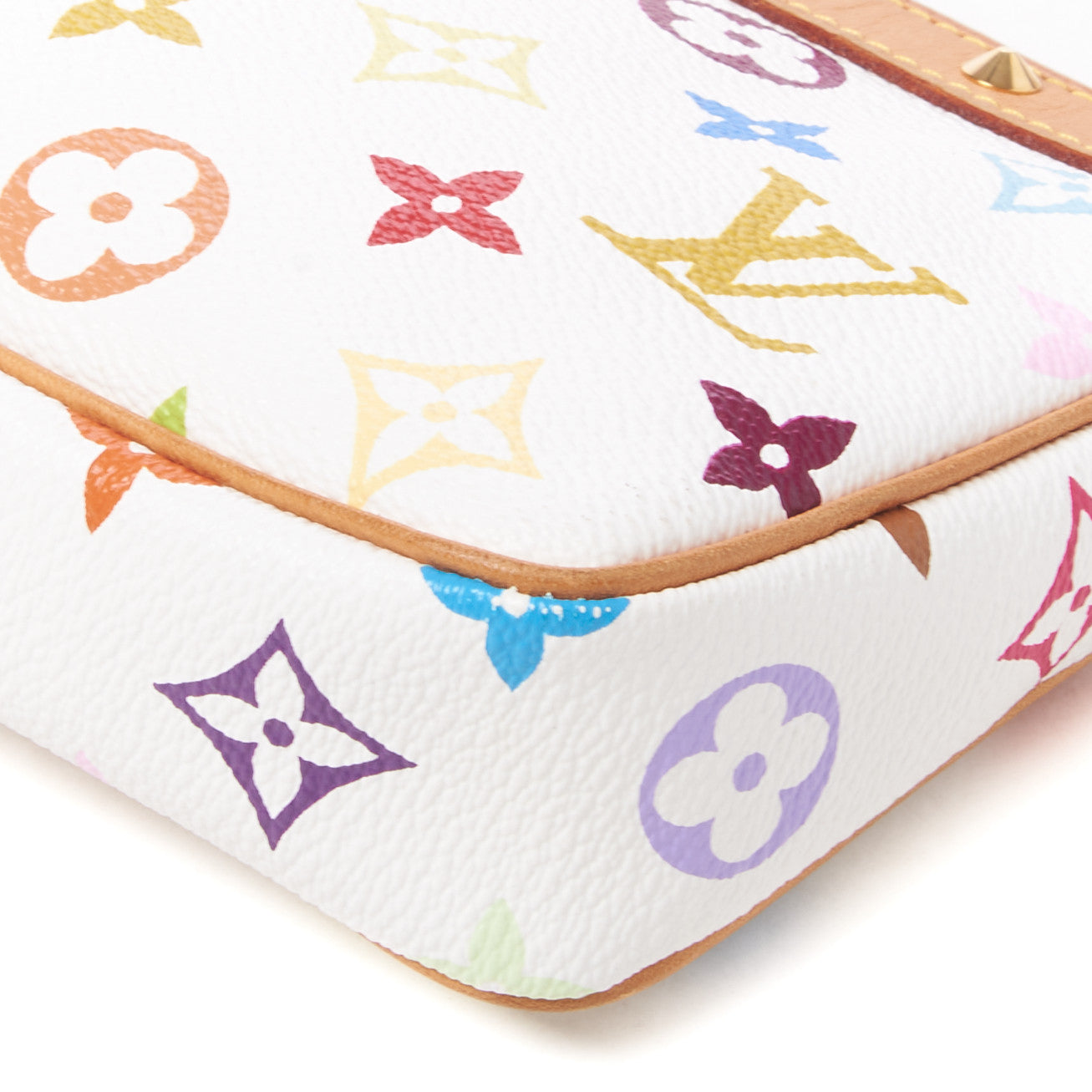 Louis Vuitton Monogram Multicolor Pochette Accessories White 4 of 7