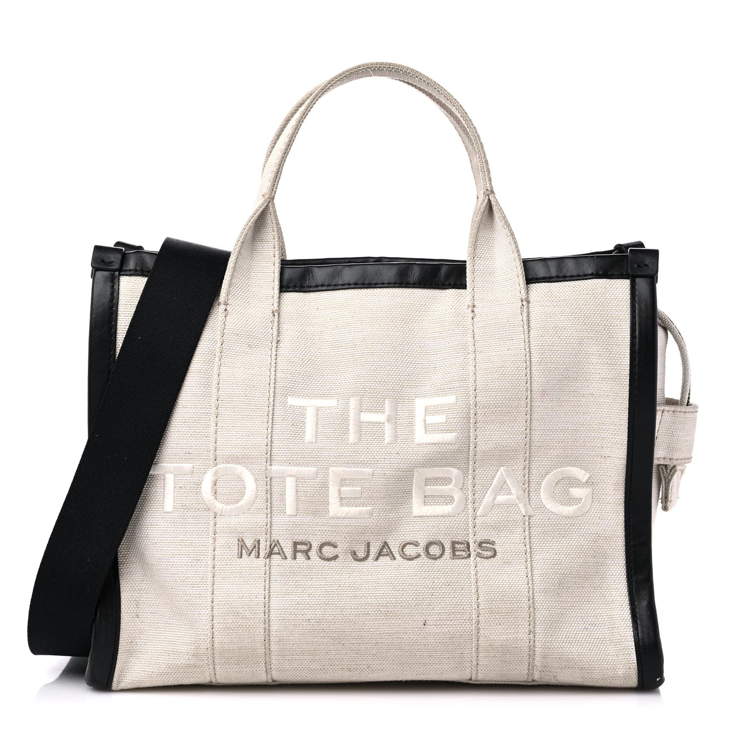 Cotton Canvas Medium The Traveler Tote Bag Beige