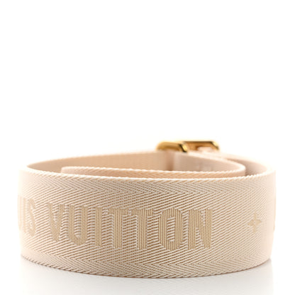 Louis Vuitton Jacquard Monogram Adjustable Shoulder Strap New Creme 2 of 3