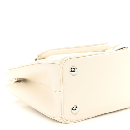 Prada Saffiano Lux Micro Galleria Shoulder Bag Talco 9 of 11