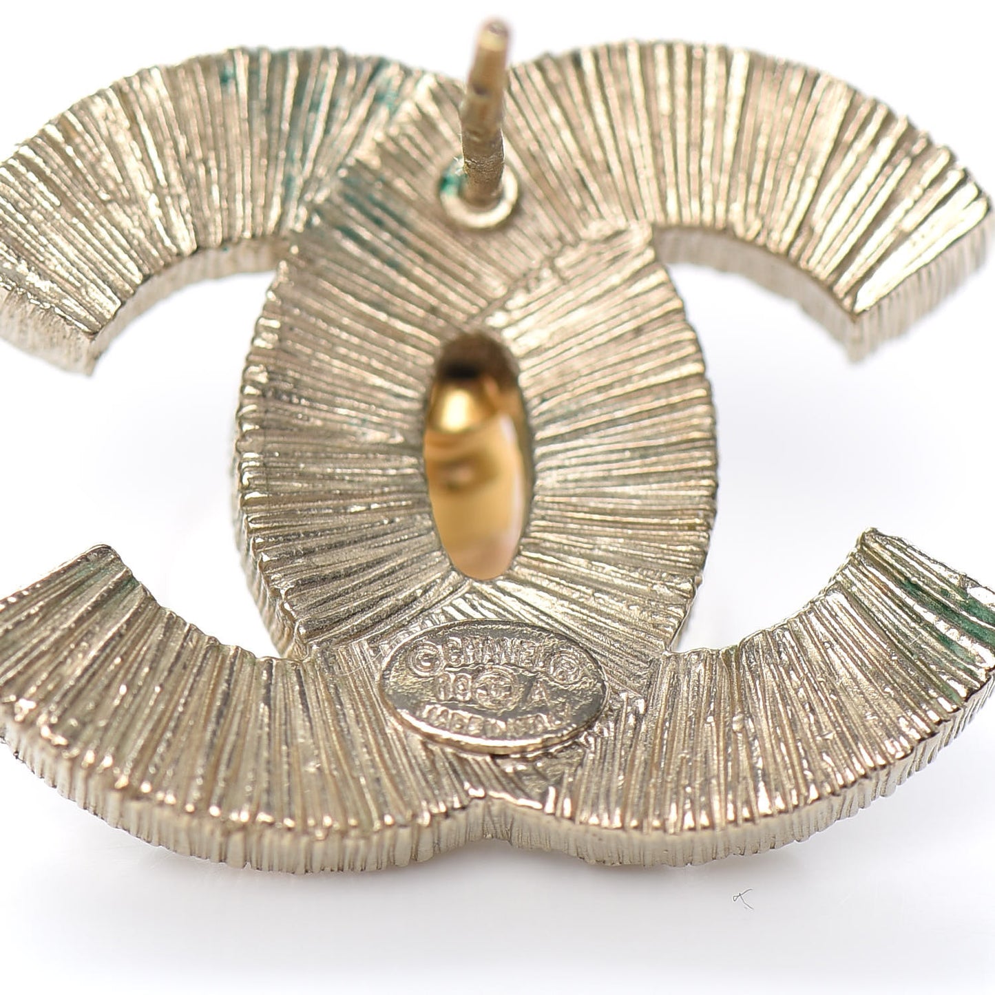 Pearl CC Earrings Gold