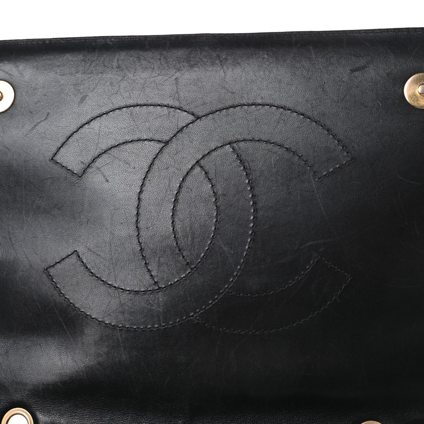 Lambskin Quilted Medium Diamond CC Flap Black