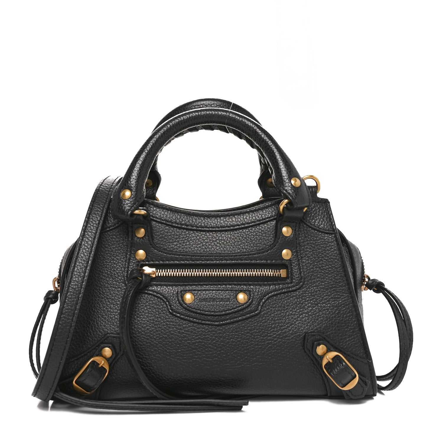 Balenciaga Grained Calfskin Neo Classic Gold Hardware Mini City Black 1 of 10