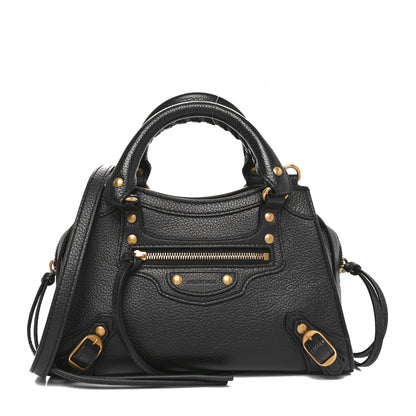 Balenciaga Grained Calfskin Neo Classic Gold Hardware Mini City Black 1 of 10