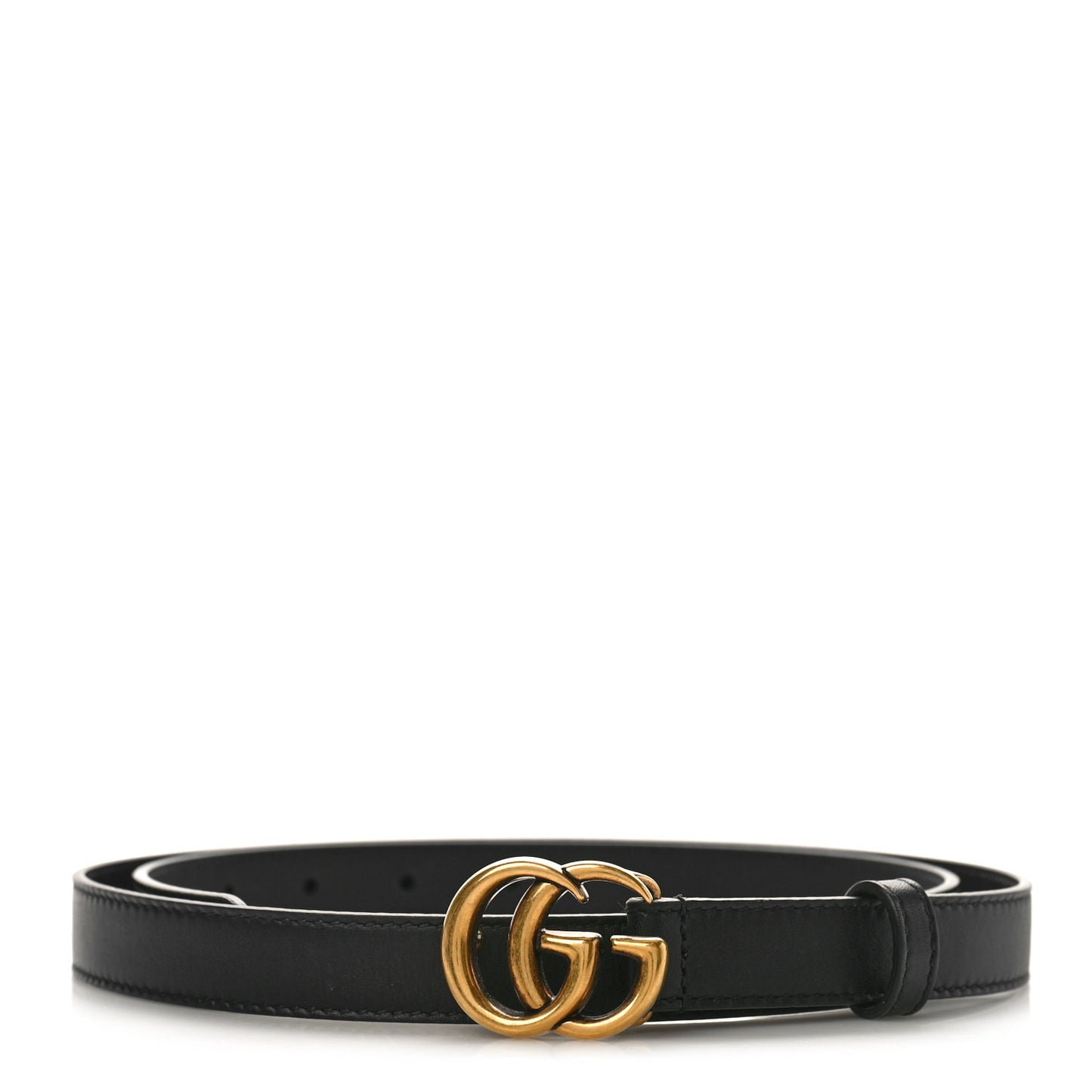 Calfskin Double G 20mm Belt 90 36 Black