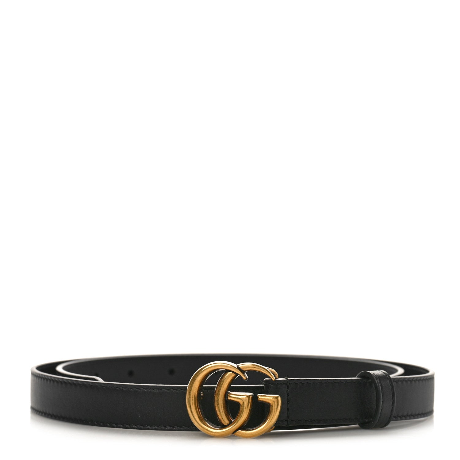Gucci Calfskin Double G 20mm Belt 90 36 Black 1 of 4