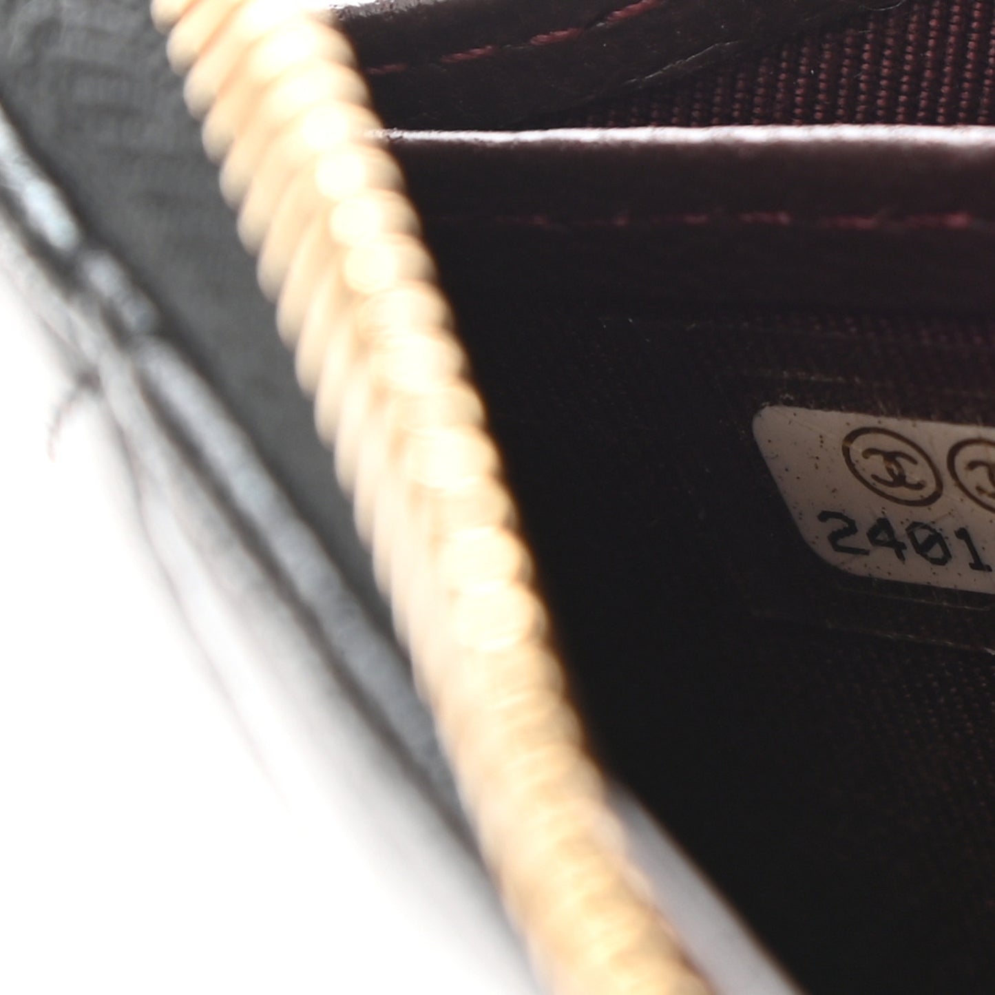 Lambskin Quilted Large Gusset Zip Around Wallet Black