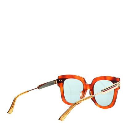 Gucci Acetate Square Frame Web GG0281SA Sunglasses Havana 4 of 7