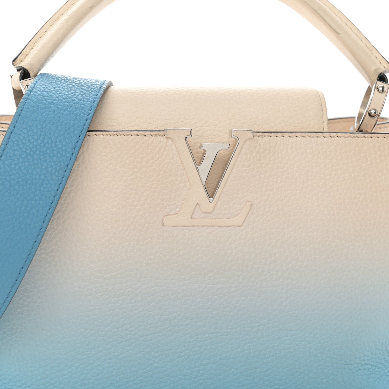 Louis Vuitton Taurillon Capucines MM Gradient Blue 7 of 13