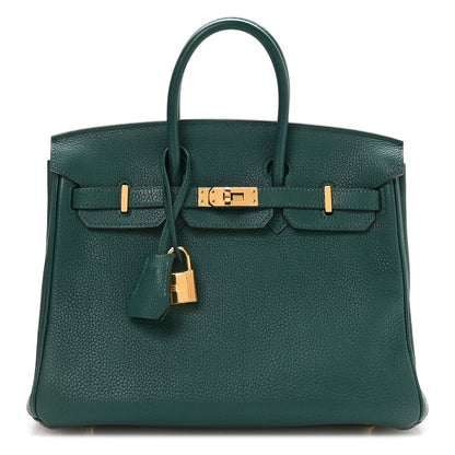 Hermes Togo Birkin 25 Malachite 1 of 10
