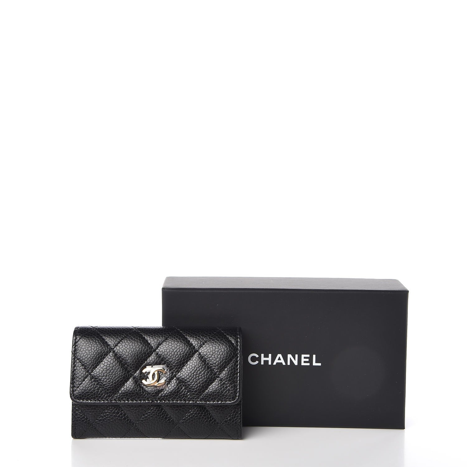 Chanel Caviar Quilted Flap Card Holder Black 9 of 9