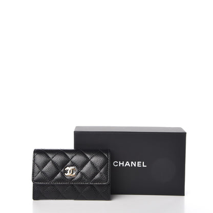 Chanel Caviar Quilted Flap Card Holder Black 9 of 9