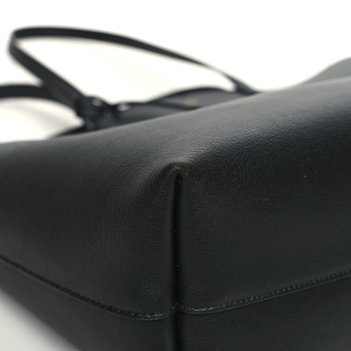 Calfskin Large Shopping Tote Black
