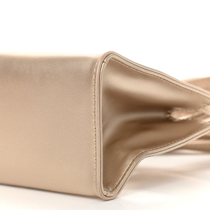 Telfar Metallic Vegan Leather Small Shopping Bag Gold 6 of 11