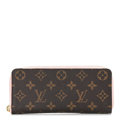 Louis Vuitton Monogram Blooming Flowers Clemence Wallet Rose Ballerine 1 of 7