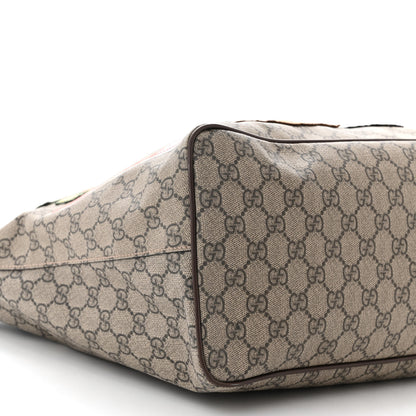 Gucci Soft GG Supreme Monogram Courrier Medium Crossbody Tote Beige New Acero 9 of 11