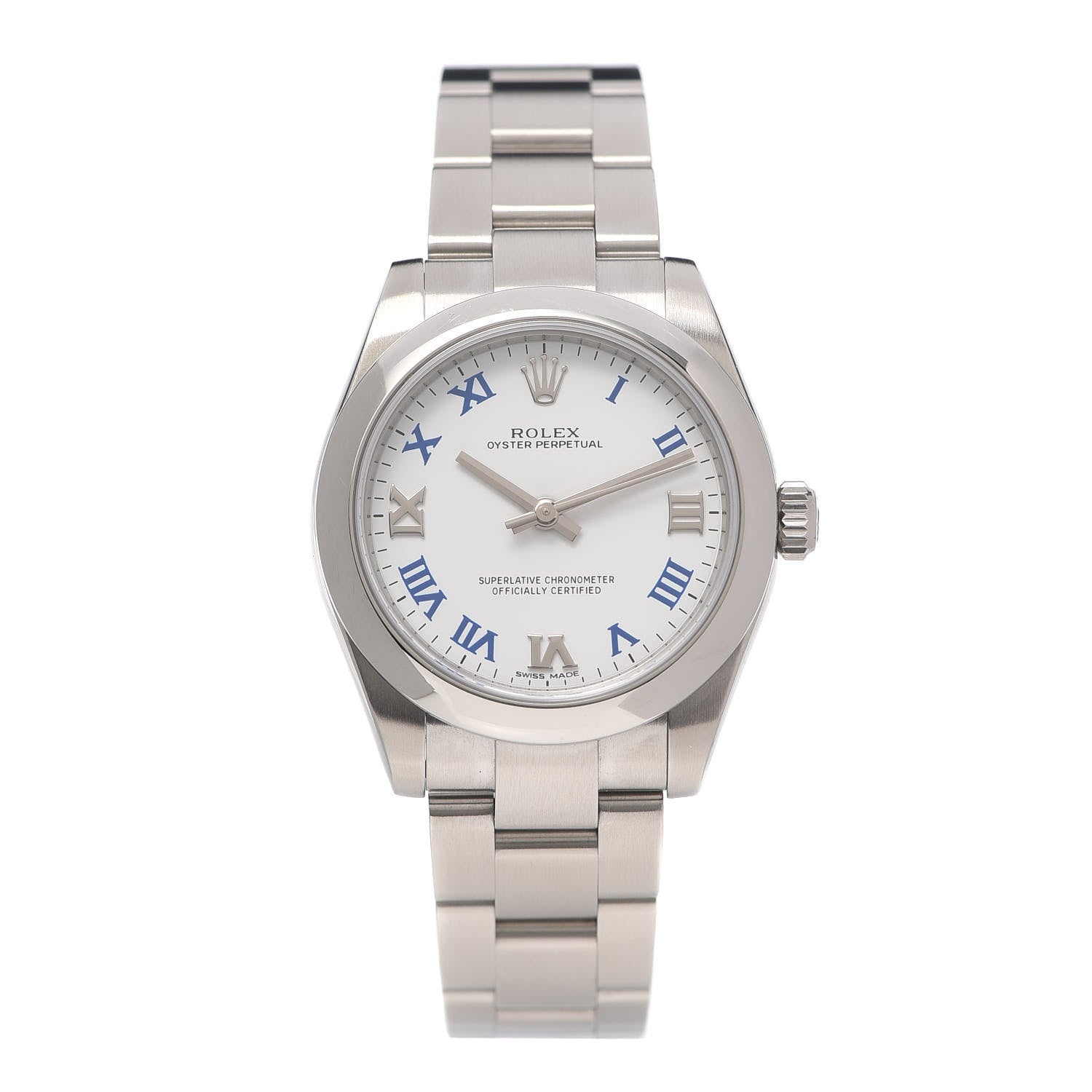 Rolex Stainless Steel 31mm Oyster Perpetual Watch White Roman 177200 1 of 6