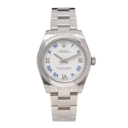 Rolex Stainless Steel 31mm Oyster Perpetual Watch White Roman 177200 1 of 6