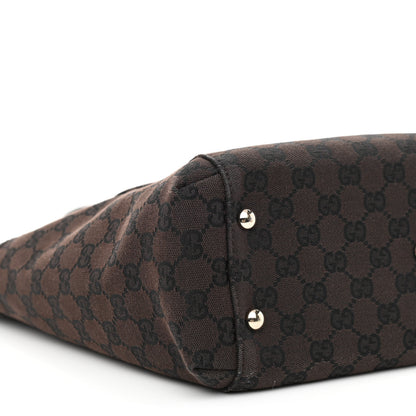 Gucci Monogram Crest Tote Brown 9 of 11
