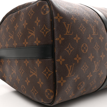 Louis Vuitton Monogram Macassar Keepall Bandouliere 45 5 of 12