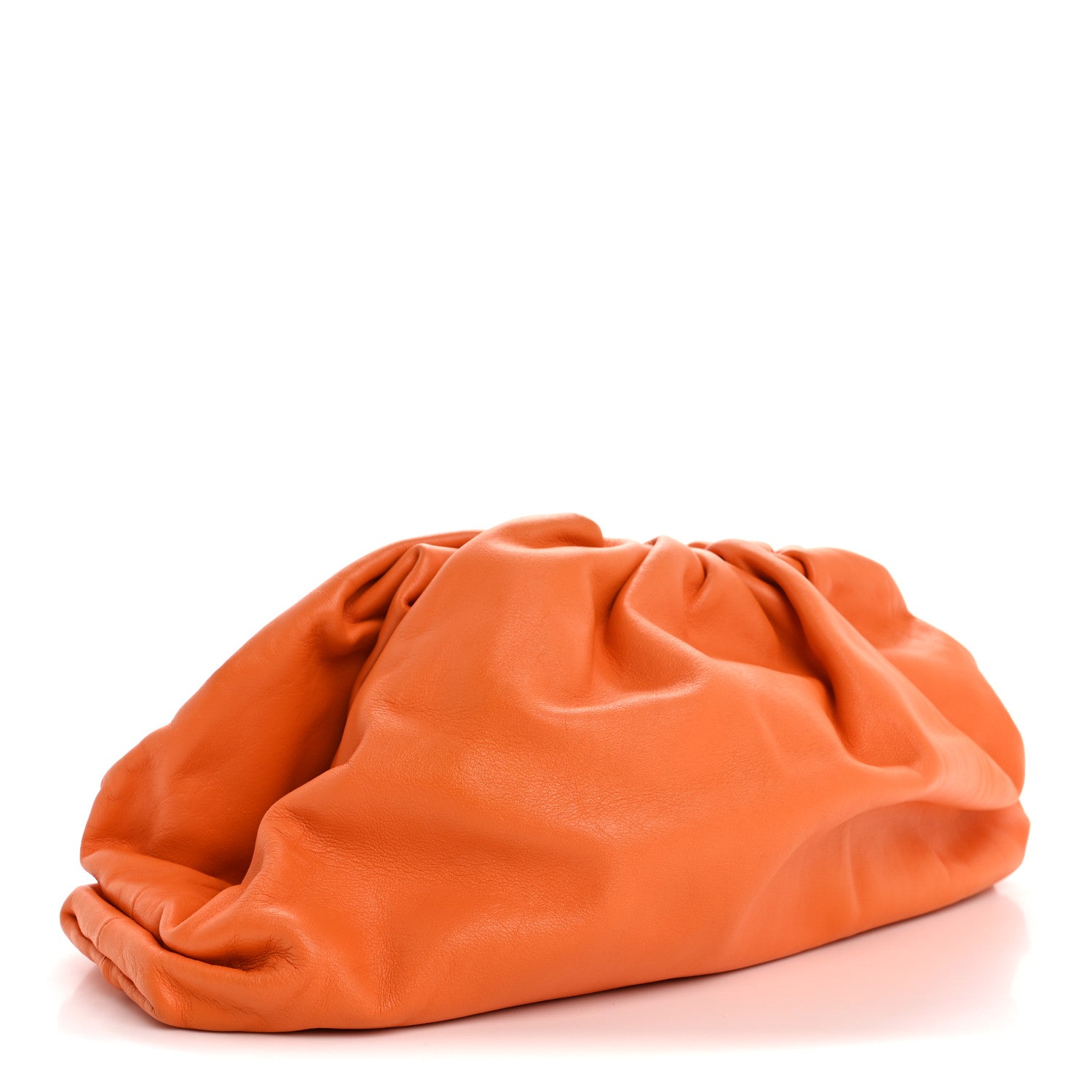 Bottega Veneta Smooth Butter Calf The Pouch Oversized Clutch Burnt Orange 3 of 13
