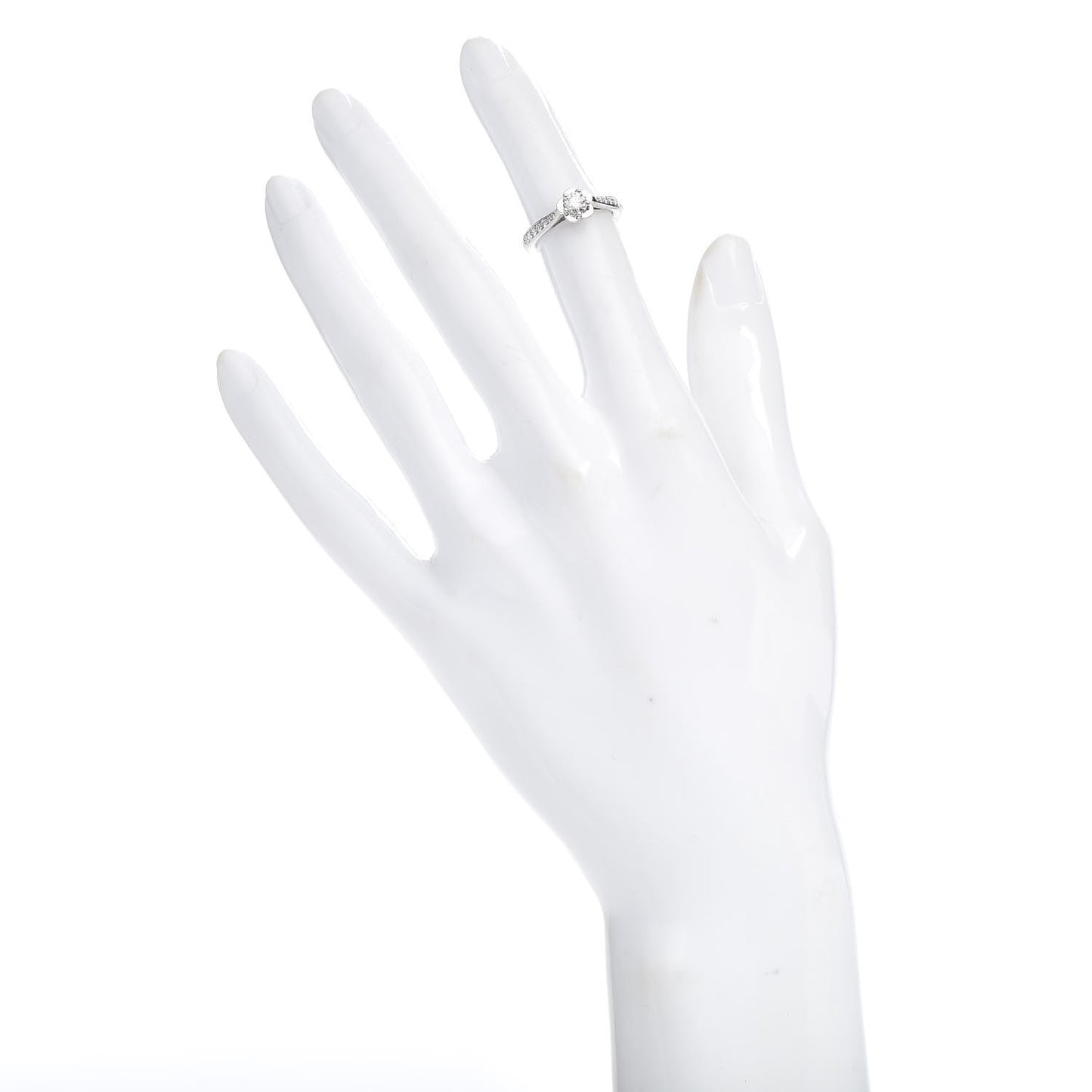 Platinum Diamond .26ct Camelia Ring 46 3.75