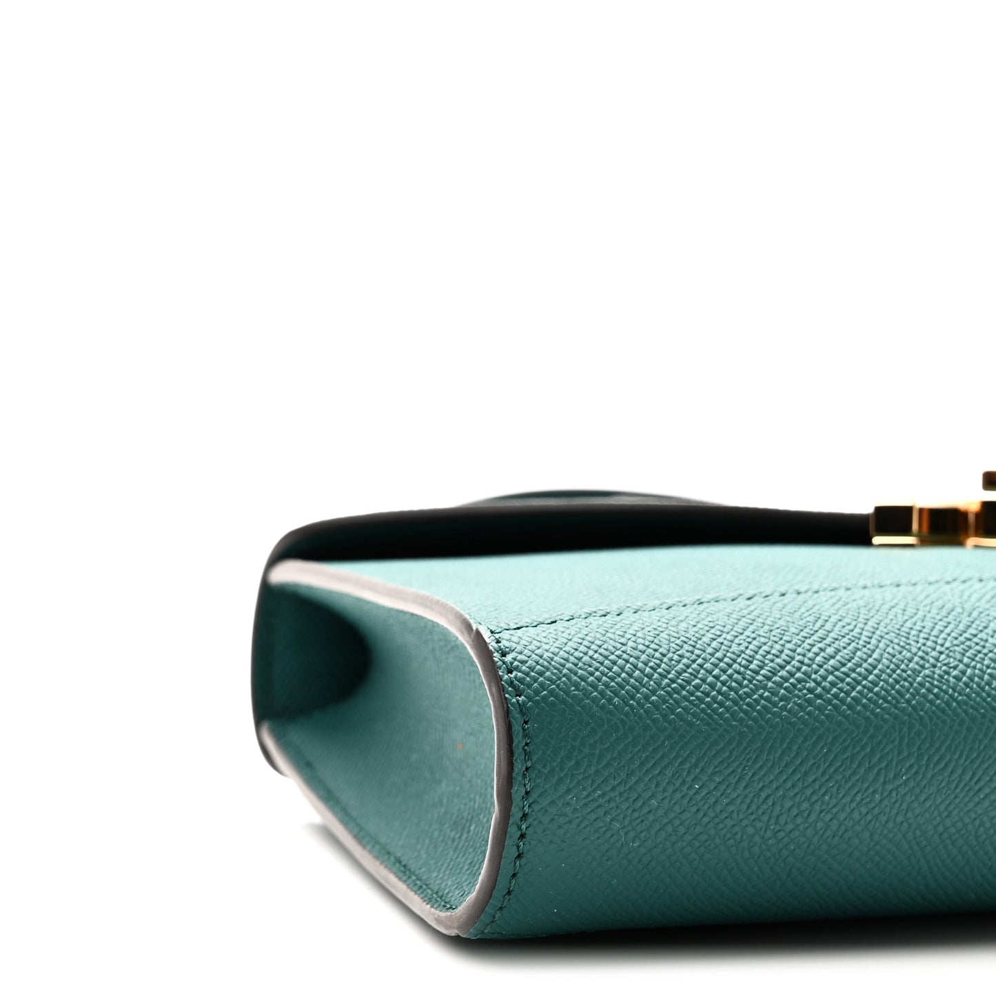 Carat Calfskin Gabrielle Clutch Emerald