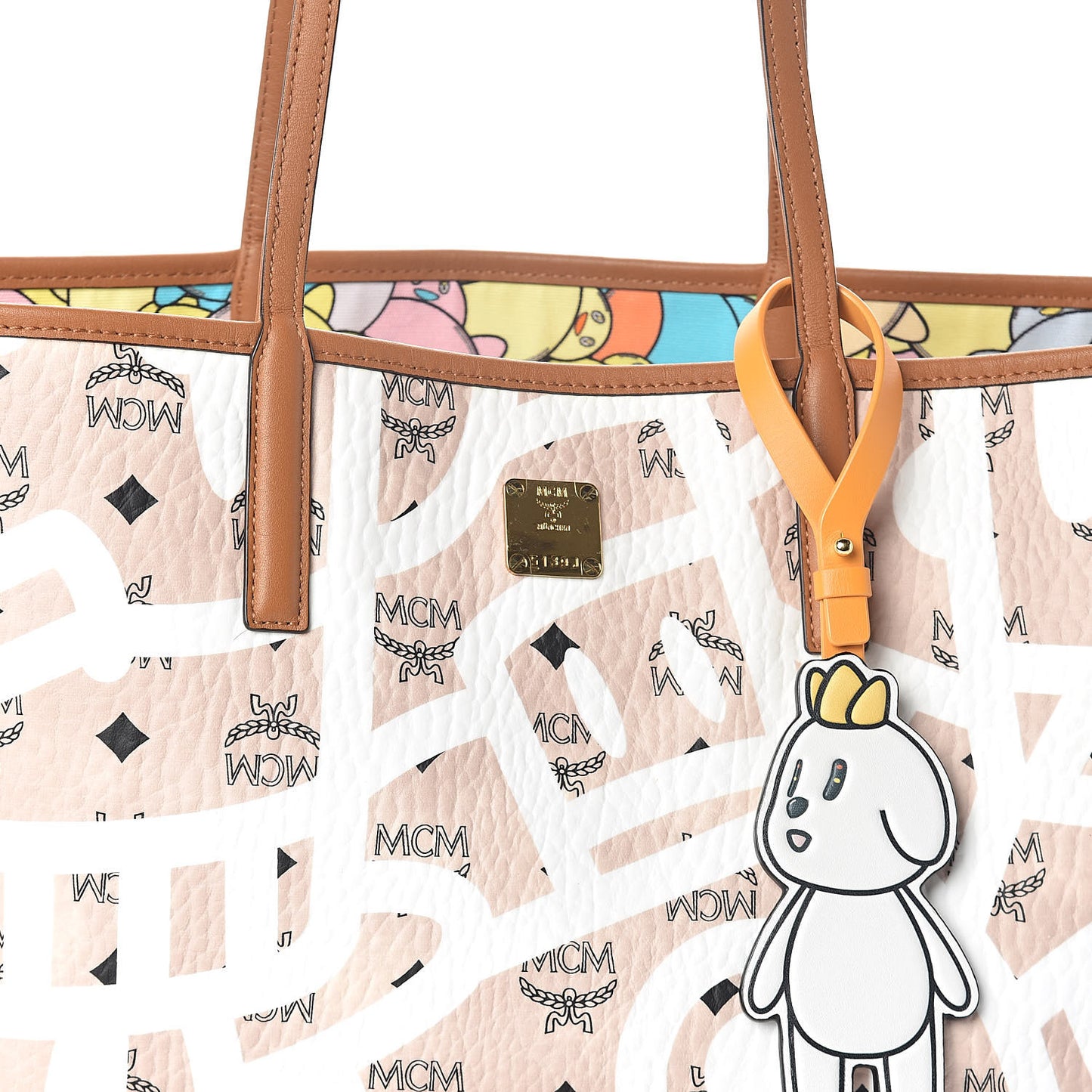 X Eddie Kang Visetos Medium Reversible Shopper Tote Natural