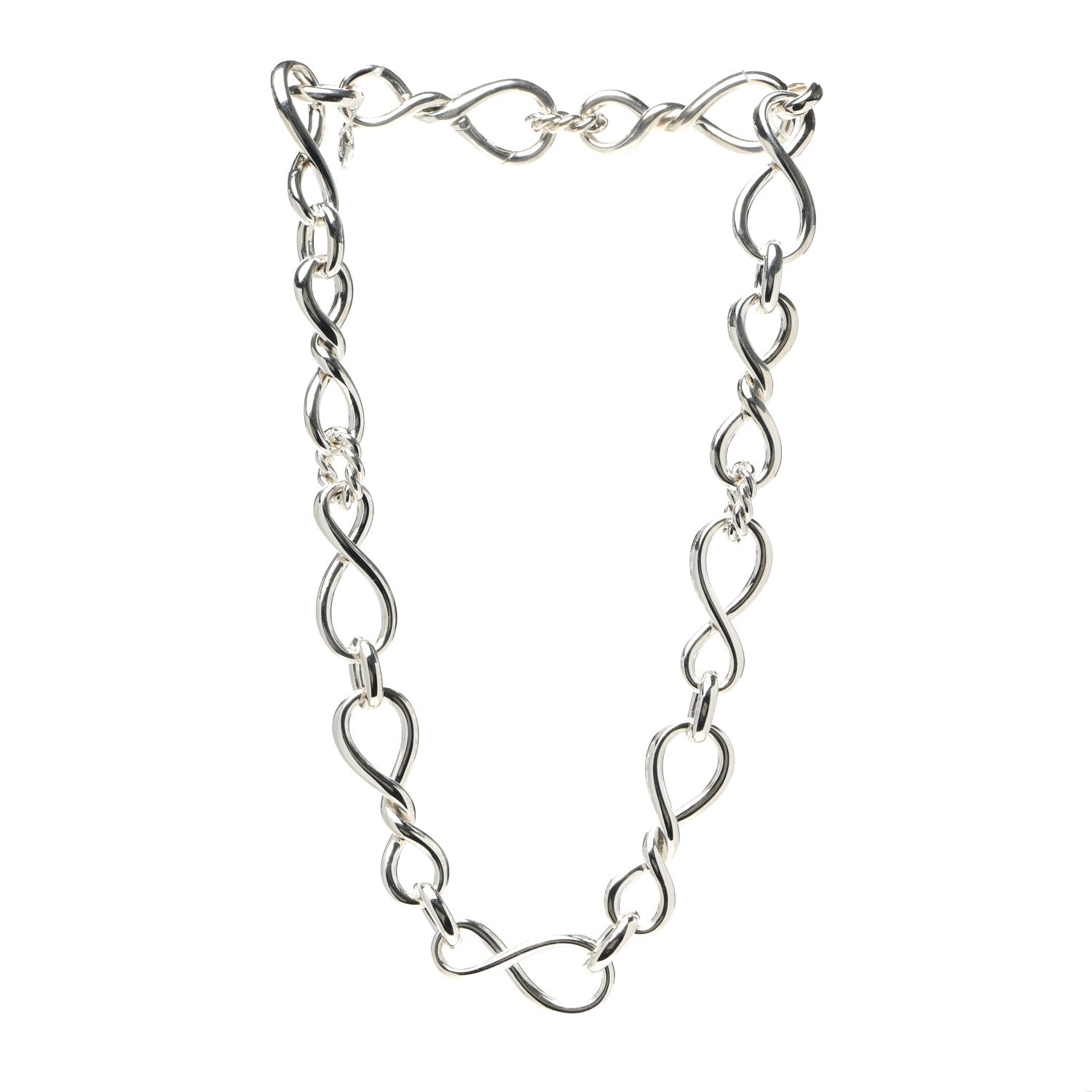 David Yurman Sterling Silver Continuance Chain Necklace 3 of 5