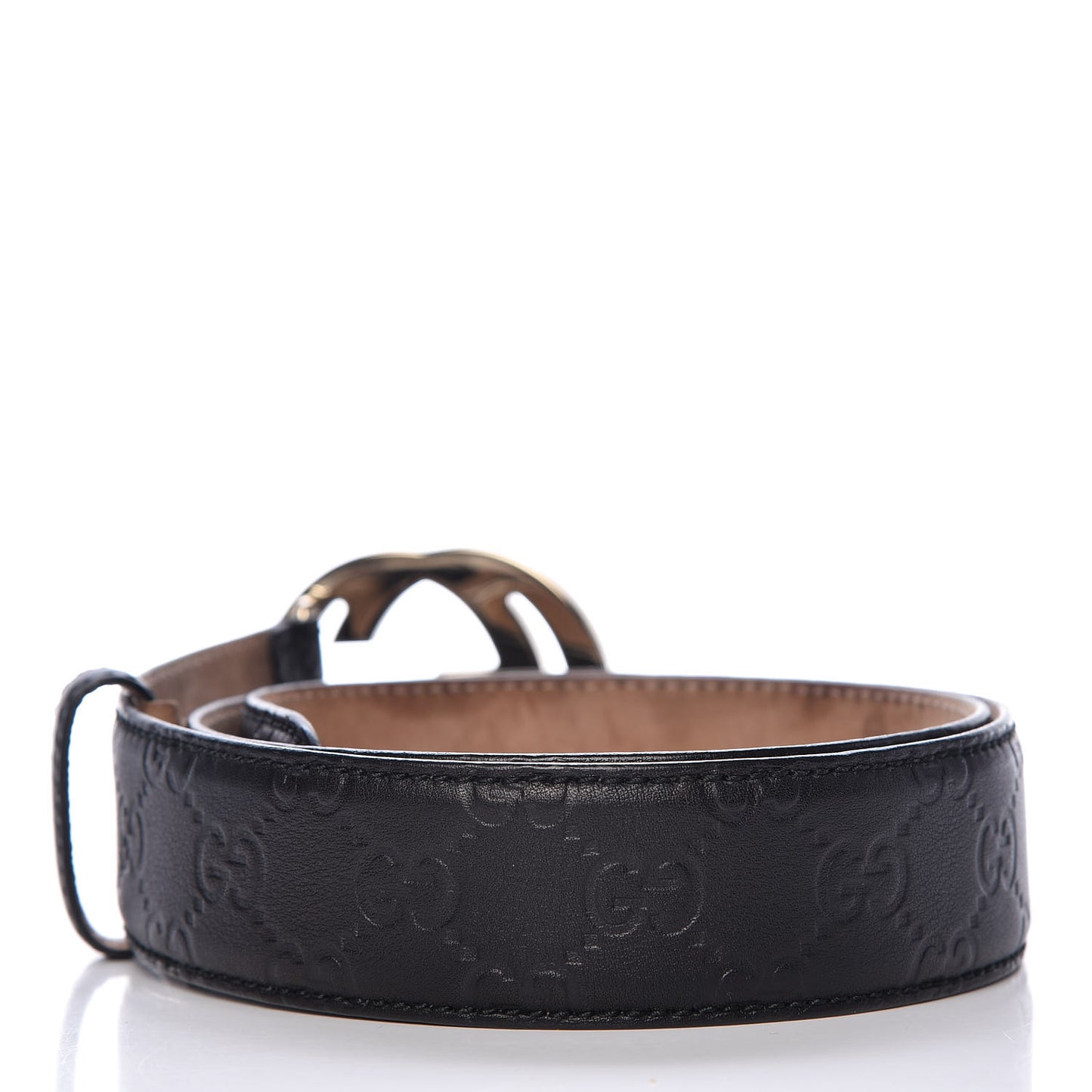 Guccissima Signature Interlocking G 40mm Belt 85 34 Black