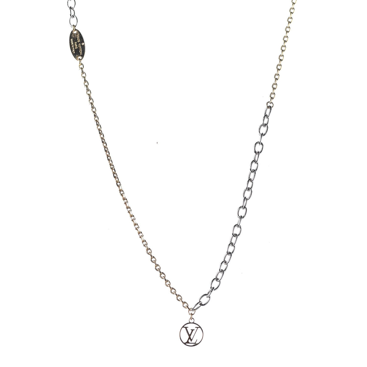 Louis Vuitton Logomania Necklace Gold 1 of 7