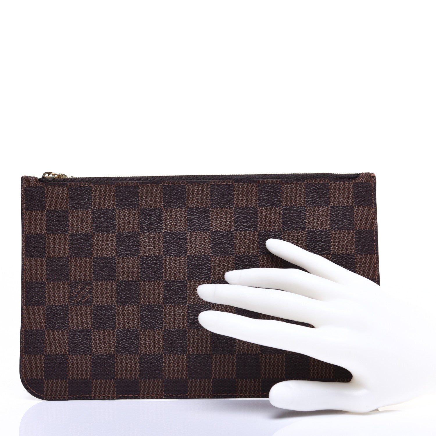 Louis Vuitton Damier Ebene Neverfull MM GM Pochette 2 of 9
