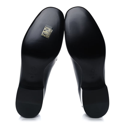 Chanel Lambskin Quilted Womens CC Loafers 39 Black 5 of 10