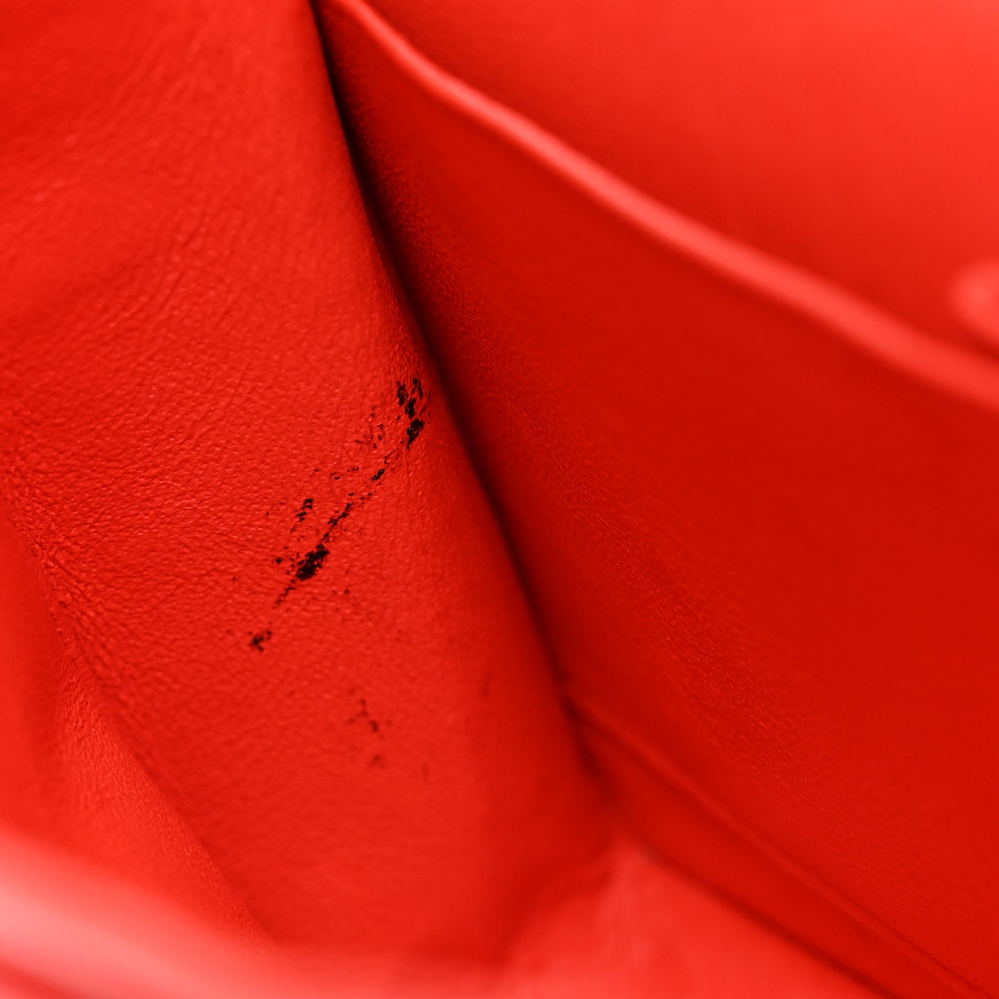 Lambskin Quilted Small Double Flap Red